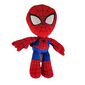 Marvel Spiderman Plush Doll 9" Red Blue Stuffed Toy Mattel 2021 Superhero